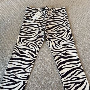 Zara zebra pants NWT